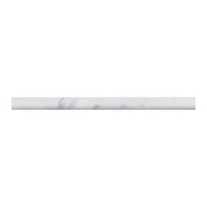 Pencil Carrara Marble White 2cm x 30.5cm Border Tile