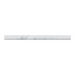 Pencil Carrara Marble White 2cm x 30.5cm Border Tile