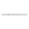 Pencil Carrara Marble White 2cm x 30.5cm Border Tile