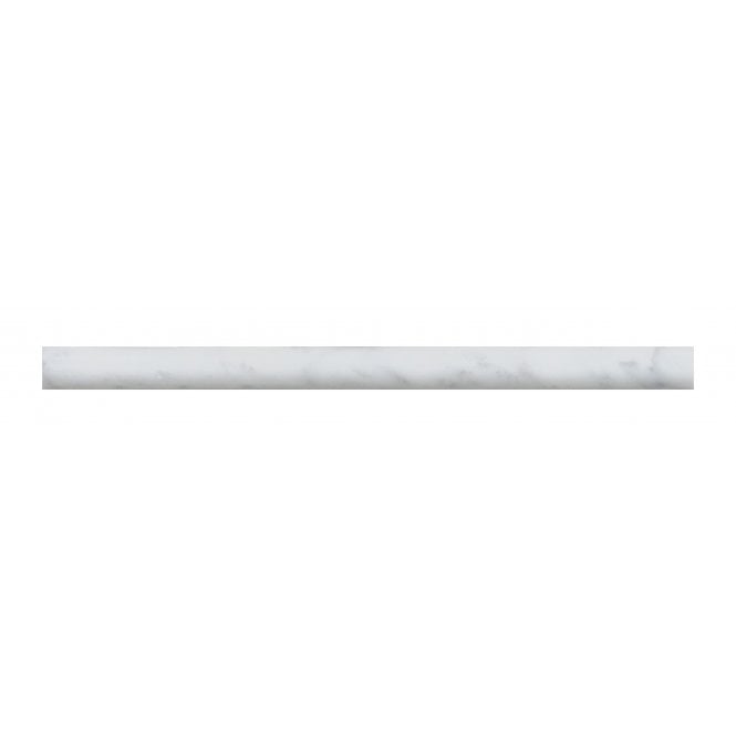 Pencil Carrara Marble White 2cm x 30.5cm Border Tile