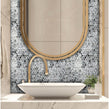 Penny Mother Of Pearl Black 29cm x 31.5cm Mosaic Tile