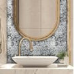 Penny Mother Of Pearl Black 29cm x 31.5cm Mosaic Tile