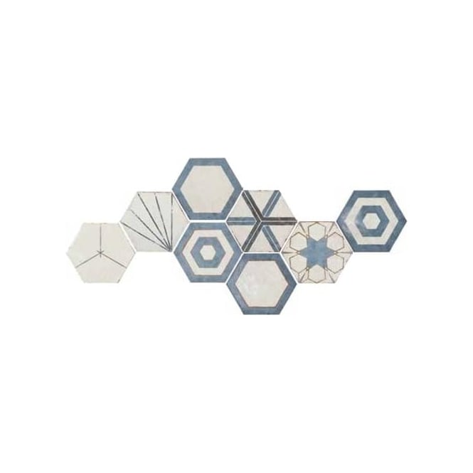 Peronda Andaman Hexagon Decor 25.8cm x 29cm Wall and Floor Tile