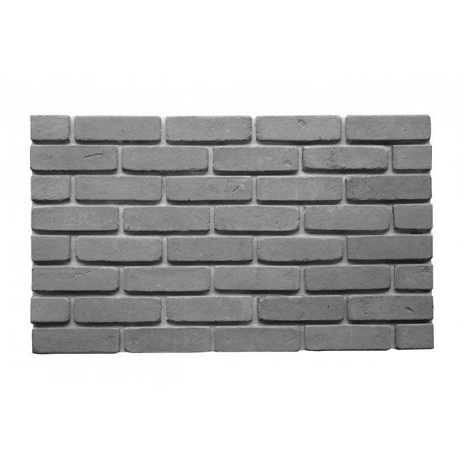 Perth Grey Brick Flat 5.7cm x 19.4cm Wall Tile (Box)