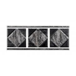 Philadelphia Black 10cm x 25cm Border Tile