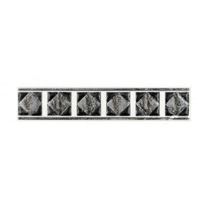 Philadelphia Black 5cm x 25cm Border Tile