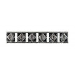 Philadelphia Black 5cm x 25cm Border Tile