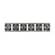 Philadelphia Black 5cm x 25cm Border Tile