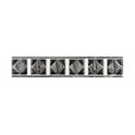 Philadelphia Black 5cm x 25cm Border Tile