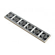 Philadelphia Black 5cm x 25cm Border Tile