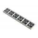 Philadelphia Black 5cm x 25cm Border Tile