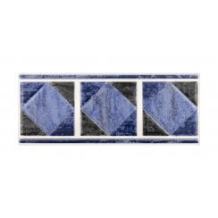 Philadelphia Blue 10cm x 25cm Border Tile