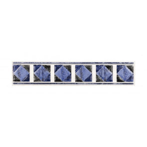 Philadelphia Blue 5cm x 25cm Border Tile