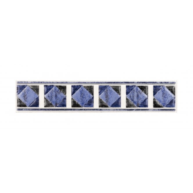 Philadelphia Blue 5cm x 25cm Border Tile
