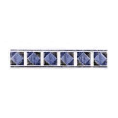 Philadelphia Blue 5cm x 25cm Border Tile