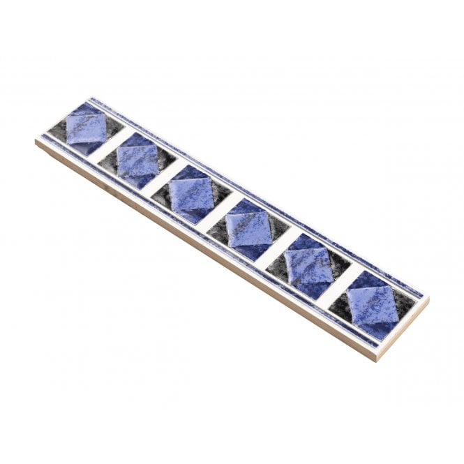 Philadelphia Blue 5cm x 25cm Border Tile