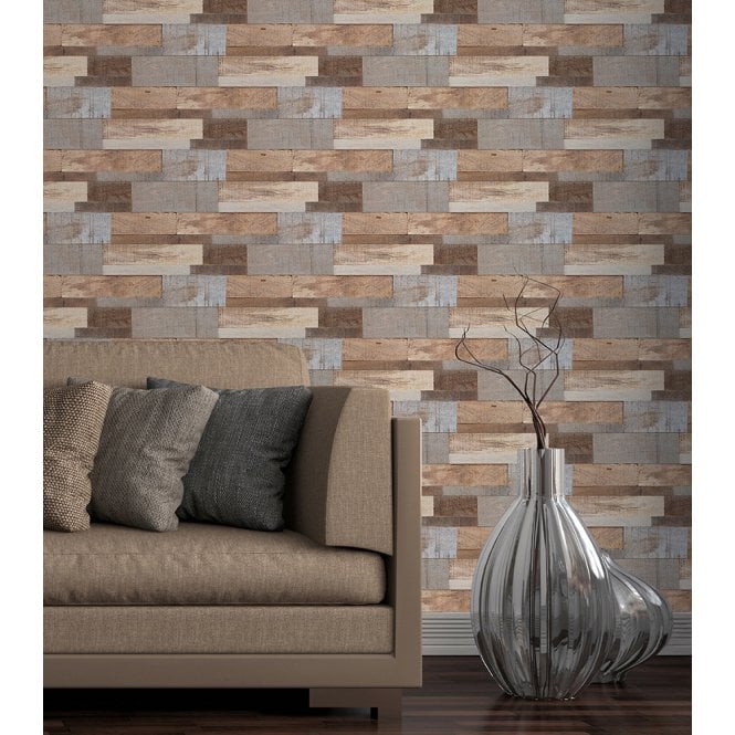 Philadephia Rustic Wood 15cm x 60cm Peel & Stick Panel Tile