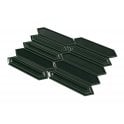 Picket Bottle Green Mosaic Tile (4.8cm x 19.8cm) 35.3cm x 25.5cm