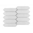 Picket Dorian Grey Mosaic Tile (4.8cm x 19.8cm) 35.3cm x 25.5cm