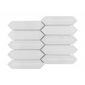 Picket Dorian Grey Mosaic Tile (4.8cm x 19.8cm) 35.3cm x 25.5cm