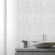Picket Dorian Grey Mosaic Tile (4.8cm x 19.8cm) 35.3cm x 25.5cm