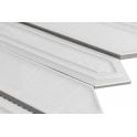 Picket Dorian Grey Mosaic Tile (4.8cm x 19.8cm) 35.3cm x 25.5cm