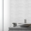 Picket Dorian Grey Mosaic Tile (4.8cm x 19.8cm) 35.3cm x 25.5cm