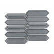 Picket Earl Grey Mosaic Tile (4.8cm x 19.8cm) 35.3cm x 25.5cm