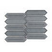 Picket Earl Grey Mosaic Tile (4.8cm x 19.8cm) 35.3cm x 25.5cm