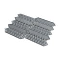 Picket Earl Grey Mosaic Tile (4.8cm x 19.8cm) 35.3cm x 25.5cm
