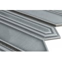 Picket Earl Grey Mosaic Tile (4.8cm x 19.8cm) 35.3cm x 25.5cm