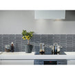 Picket Earl Grey Mosaic Tile (4.8cm x 19.8cm) 35.3cm x 25.5cm