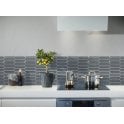 Picket Earl Grey Mosaic Tile (4.8cm x 19.8cm) 35.3cm x 25.5cm