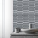 Picket Earl Grey Mosaic Tile (4.8cm x 19.8cm) 35.3cm x 25.5cm