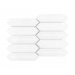 Picket White Mosaic Tile ( 4.8cm x 19.8cm) 35.3cm x 25.5cm