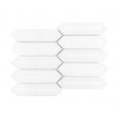 Picket White Mosaic Tile ( 4.8cm x 19.8cm) 35.3cm x 25.5cm