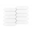 Picket White Mosaic Tile ( 4.8cm x 19.8cm) 35.3cm x 25.5cm