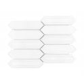 Picket White Mosaic Tile ( 4.8cm x 19.8cm) 35.3cm x 25.5cm