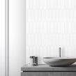 Picket White Mosaic Tile ( 4.8cm x 19.8cm) 35.3cm x 25.5cm