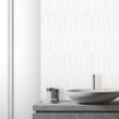 Picket White Mosaic Tile ( 4.8cm x 19.8cm) 35.3cm x 25.5cm