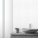 Picket White Mosaic Tile ( 4.8cm x 19.8cm) 35.3cm x 25.5cm
