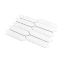 Picket White Mosaic Tile ( 4.8cm x 19.8cm) 35.3cm x 25.5cm