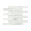 Pill Carrara White Marble (3.5cm x 15cm) 30cm x 29cm Mosaic Tile