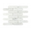 Pill Carrara White Marble (3.5cm x 15cm) 30cm x 29cm Mosaic Tile