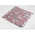 Pink Glitter 30cm x 30cm Mosaic Tile
