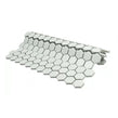 Pixel Hexagon Matt White 30cm x 26cm (2.3cm x 2.6cm) Mosaic Tile