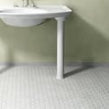 Pixel Hexagon Matt White 32.5cm x 28.1cm (5.1 cm x 5.9cm) Mosaic Tile