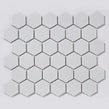 Pixel Hexagon Matt White 32.5cm x 28.1cm (5.1 cm x 5.9cm) Mosaic Tile