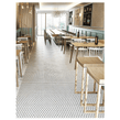 Pixel Hexagon Matt White 32.5cm x 28.1cm (5.1 cm x 5.9cm) Mosaic Tile