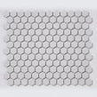 Pixel Hexagon White Gloss 30cm x 26cm (2.3cm x 2.3cm) Mosaic Tile